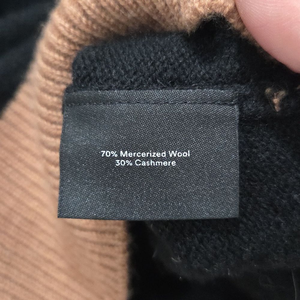 Summersalt The Luxe Cashmere Blend Button Crewneck Medium| - Picture 5 of 8